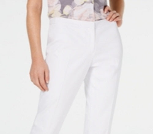 Calvin Klein Women's Slim Pants White Size 12