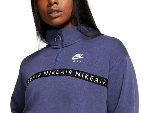 Nike Women's Plus Air Zip Cropped Top Purple Size 3X