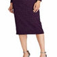 Ralph Lauren Women's Metallic Surplice Dress Purple Size 16