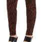 INC International Concepts Women's Tiger Print Mid Rise Skinny Jeans Brown Size 24W