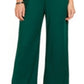 NY Collection Women's Belted Jumpsuit Green Size Petite X-Large