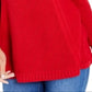 Style & Co Women's Cowlneck Tunic Sweater Red Size Petite S