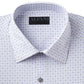 Alfani Men's Circle Geo Print Dress Shirt Gray Size 15.5x32-33