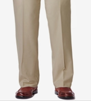 Haggar Men's Pro Classic Fit Casual Pants Brown Size 54X30