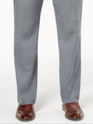 Club Room Men's Classic Fit Straight Leg Chino Pants Gray Size 40X30