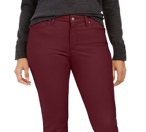 Charter Club Women's Lexington Straight Leg Jeans Red Size -12S