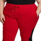 Ralph Lauren Women's Plus Terry Track Pants Red Size 2X