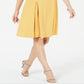 JM Collection Women's Grommet Waist Dress Yellow Size Petite SM