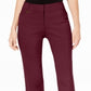 JM Collection Women's Short Tummy Control Curvy Fit Pants Red Size 20X5