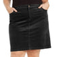 Charter Club Women's Corduroy Skirt Black Size 28W