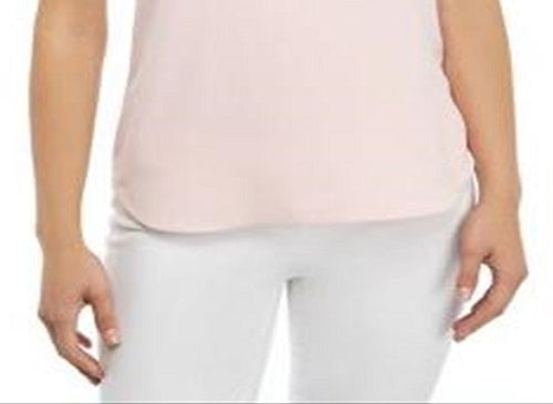 Anne Klein Women's U Neck Top Pink Size Medium