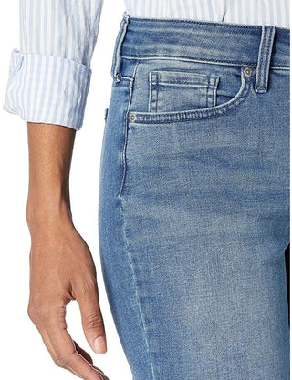 NYDJ Women's Marilyn Straight Jeans Blue Size 8