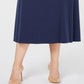 JM Collection Women's Lace up a Line Skirt Blue Size 3X