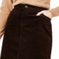 Charter Club Women's Corduroy Tummy Control Skirt Brown Size 10