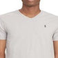 Polo Ralph Lauren Men's Classic Fit V Neck T-Shirt Gray Size Medium