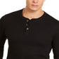 Club Room Men's Long Sleeve Button Down T-Shirt Black Size Small
