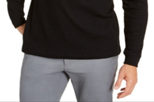 Club Room Men's Long Sleeve Button Down T-Shirt Black Size Small