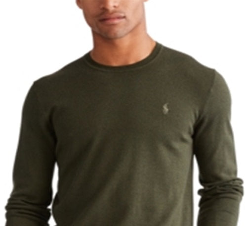 Ralph Lauren Men's Merino Wool Crew Neck Sweater Green Size Medium