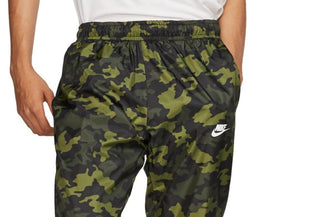 Nike Men's Essential Camo Pants Green Size Medium