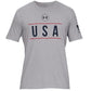 Under Armour Men's Freedom Logo Graphic T-Shirt Gray Size X-Large