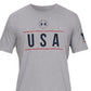 Under Armour Men's Freedom Logo Graphic T-Shirt Gray Size X-Large