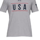 Under Armour Men's Freedom Logo Graphic T-Shirt Gray Size X-Large