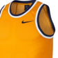 Nike Men's Dri FIT Mesh Basketball Jersey Yellow Size Small