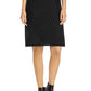 Eileen Fisher Women's Wool Mock Neck MIDI Dress Black Size Large