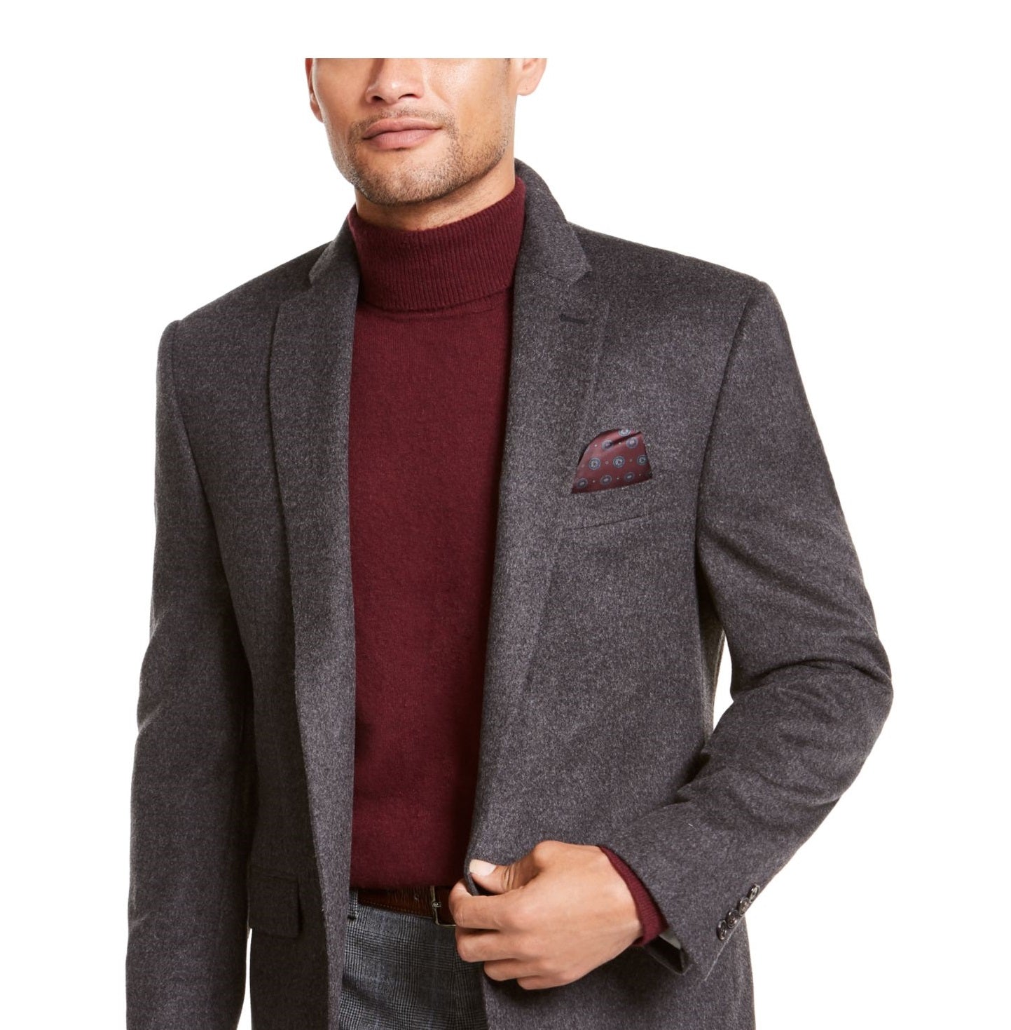 Ralph Lauren Men's Single Breasted Regular Fit Sport Coat Gray Size 50