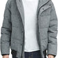 Tommy Hilfiger Men's Long Parka With Faux Fur Hood Gray Size Size Large