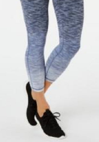 Ideology Women's Fitness Workout Athletic Leggings Blue Size Large