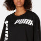 Puma Women's Modern Sport Logo Sweatshirt Black Size Large