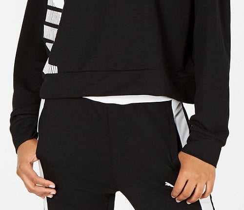 Puma Women's Modern Sport Logo Sweatshirt Black Size Large