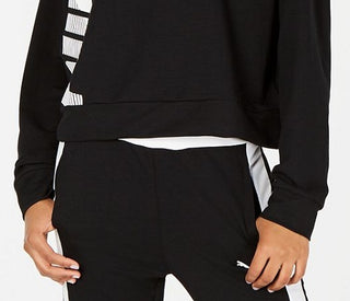 Puma Women's Modern Sport Logo Sweatshirt Black Size Large