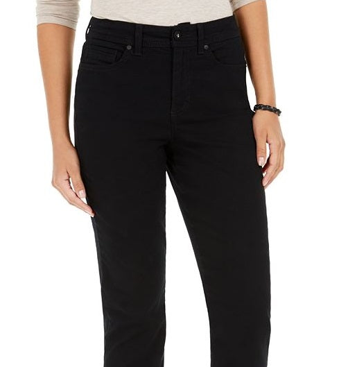 Style & Co Women's Curvy Fit Straight Leg Jeans Blue Size 18-L