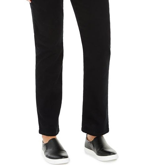 Style & Co Women's Curvy Fit Straight Leg Jeans Blue Size 18-L