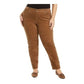 Charter Club Women's Corduroy Solid Pants Brown Size 20W