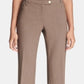 Calvin Klein Women's  Zippered Pocketed Straight Leg Pants Petites  Brown Size 12 P