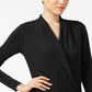 Alfani Women's Ls Knit Blouse Black Size Large