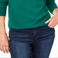 Charter Club Women's Cashmere Turtleneck Sweater Green Size X-Small