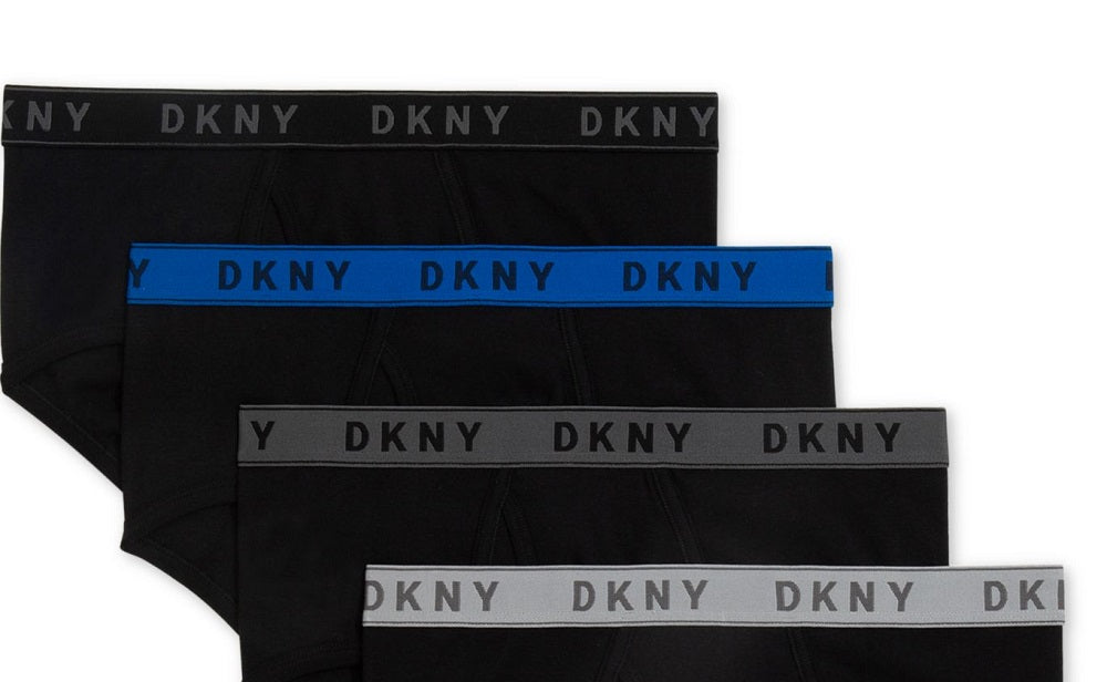 DKNY Men's Intimates Cotton Underwear Briefs Black Size Small