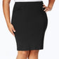 Alfani Women's Plus Business Wear Day to Night Pencil Skirt Black Size 24W