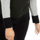Alfani Women's Colorblocked Sweater Gray Size Small