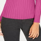 INC International Concepts Women's Shoulder Zip Pullover Sweater Pink Size X-Small