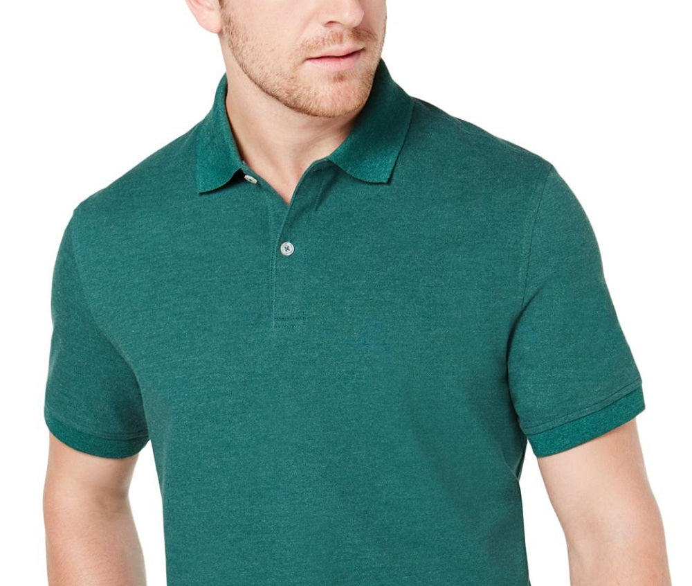 Club Room Men's Short Sleeve Performance Stretch Polo Shirt Green Size X-Large