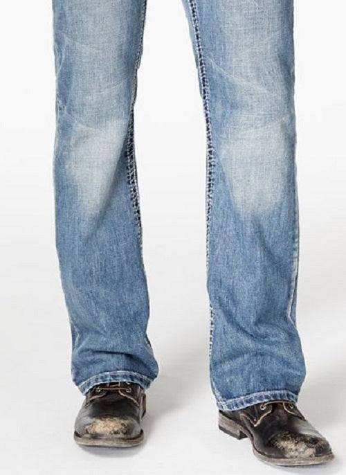 INC International Concepts Men's Modern Bootcut Jeans Blue Size 38X32