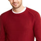 INC International Concepts Men's Sweater Crewneck Textured Knit Solid Pullover Red Size XX-Large