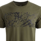 Ideology Men's Printed T-Shirt Green Size Large