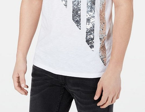 INC Men's Short Sleeve Classic Fit Casual Shirt White Size Medium