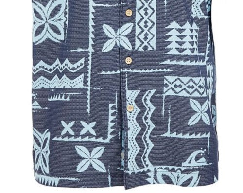 Quiksilver Men's Izu Island Shirt Blue Size Large